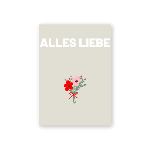 Postkarte - ALLES LIEBE