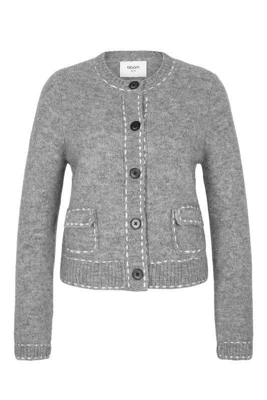 BLOOM Cardigan mit Alpaka Offwhite Stitch