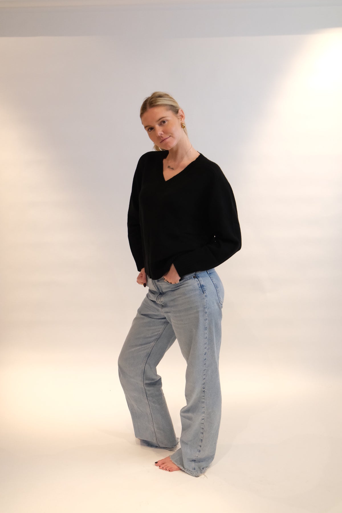 FLONA Pullover, Schwarz