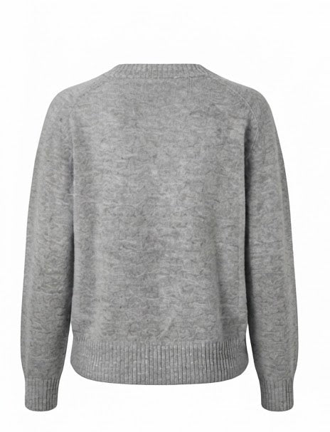 FLONA Pullover, Grau meliert