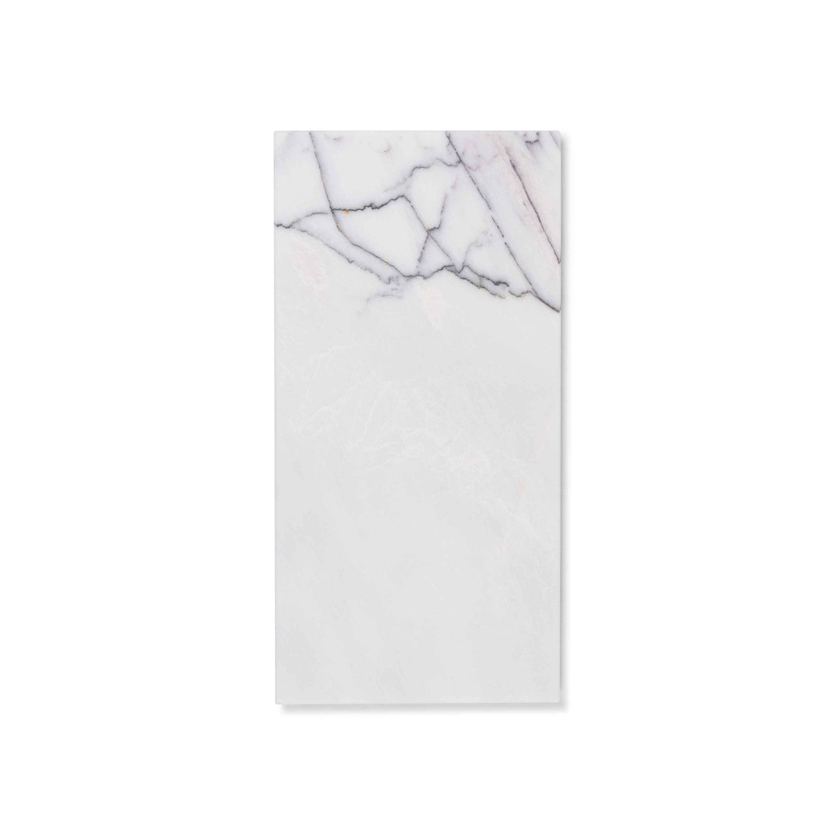 Marmor-Rechteckbrett Bold White