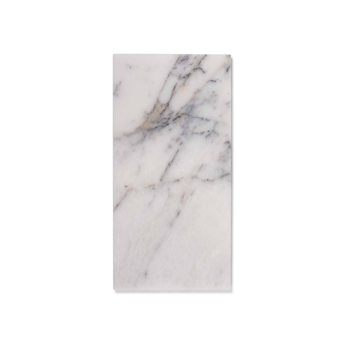 Marmor-Rechteckbrett Bold White