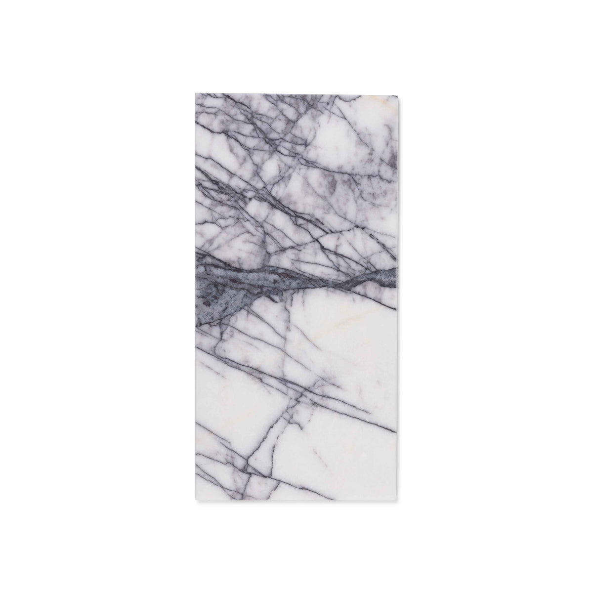 Marmor-Rechteckbrett Bold White