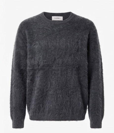 FLONA Strickpullover, Anthrazit meliert - Vorderseite