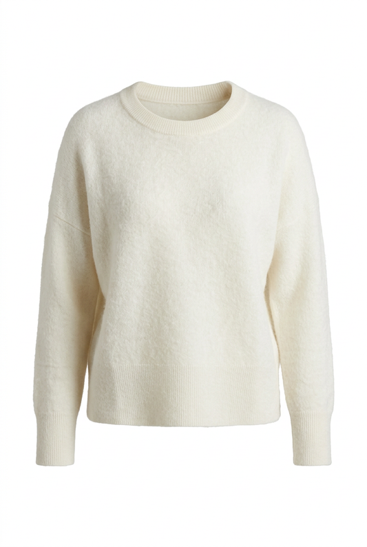 FLONA Strickpullover, Cremeweiß